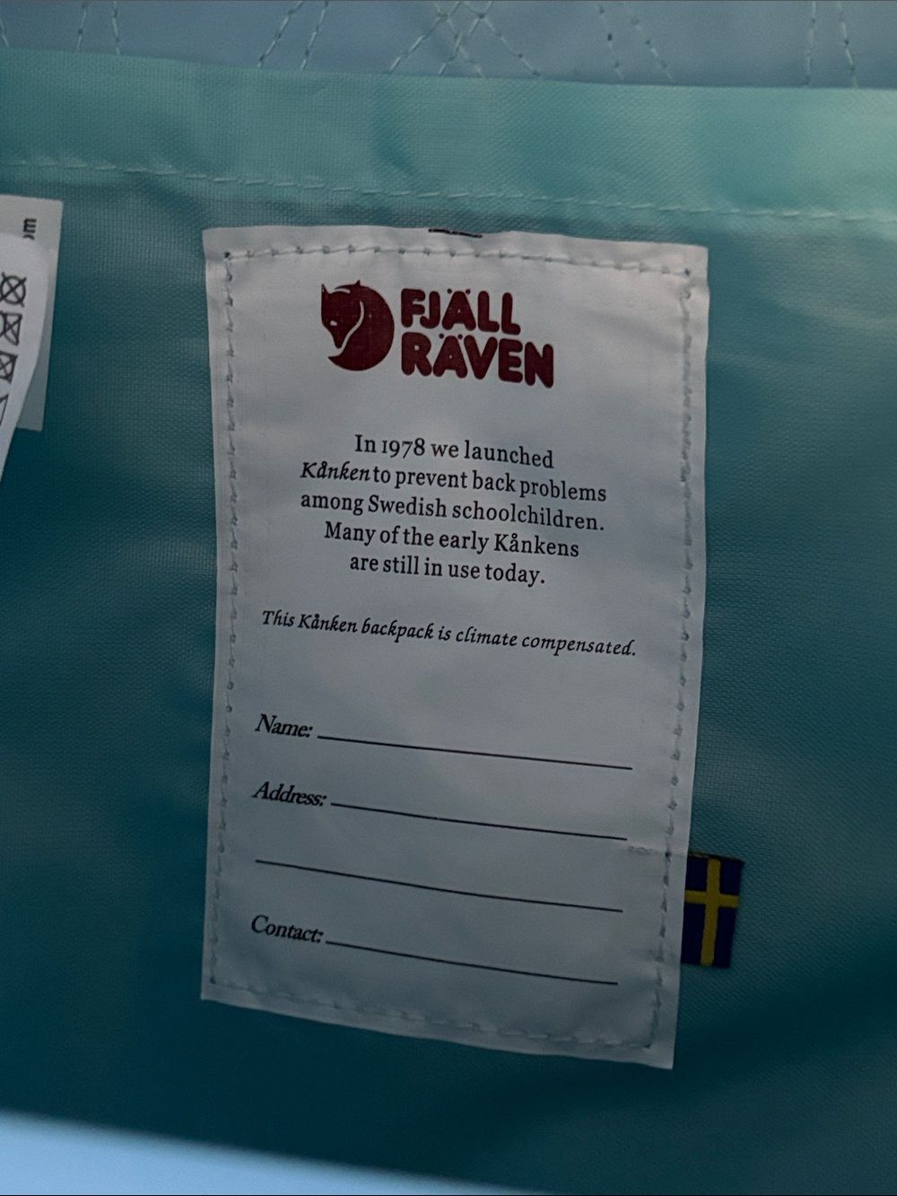 Fjallraven Kanken Backpack in Sky Bue with Adjustable Straps - Picture 8 of 8